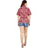HAPPY BAY Hawaiian Shirts Womens Casual Summer Button Down Beach Party T-Shirt Blouses Short Sleeve Dress Tee Shirts for Women - 4 of 4