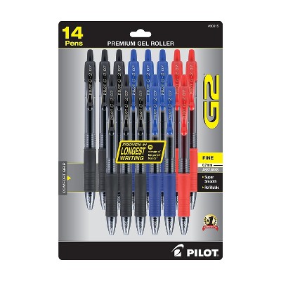 Pilot G2 Premium Retractable Gel Ink Rolling Ball Pens Fine Point 30815