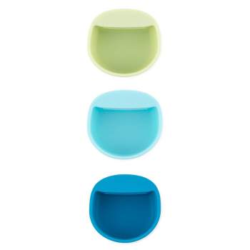 Bumkins Silicone Little Dippers Round Dining Bowl - Gumdrop - 3pk