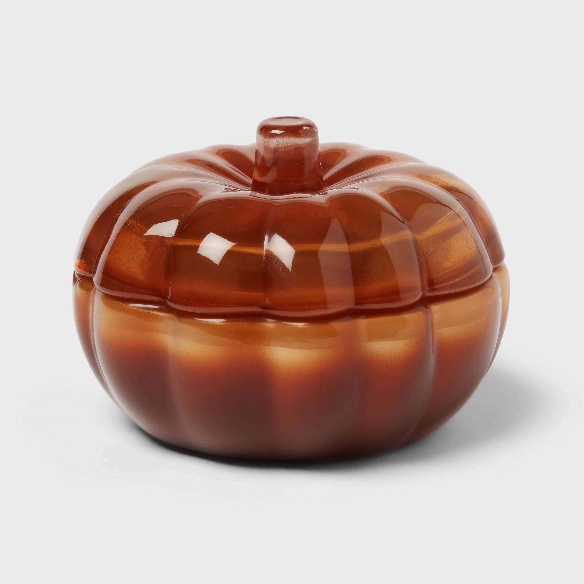 2 Wick Lidded Glass Pumpkin Bourbon Jar Candle 5oz - Threshold™
