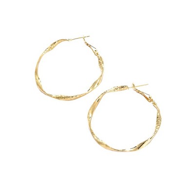 SOHI Women's Twist Hoop Earrings