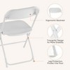 TUYOHW Plastic Dining Chair with Foam Cushion,Folding Chairs with Iron Frame for Indoor Outdoor Events,Party,No Assembly Required - 4 of 4