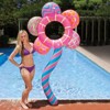 Swim Central 84" Inflatable 1-Person Awesome Blossom Swimming Pool Float Ring Tube - Pink/Blue - 2 of 3