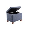 24" Tufted Storage Ottoman and Hinged Lid - WOVENBYRD - 4 of 4