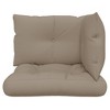 vidaXL Pallet Cushions 3 pcs Taupe Fabric - 4 of 4