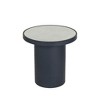 TOV Furniture Nautilus Mirrored Side Table in Antique Silver - 3 of 4