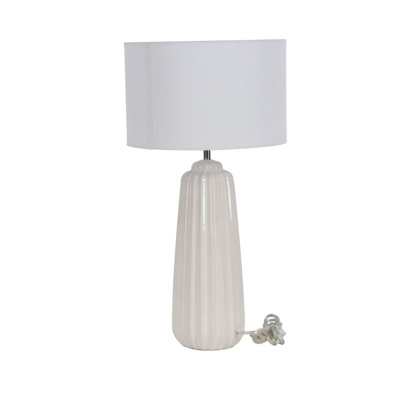 Traditional Ceramic Table Lamp White - Olivia &#38; May, 4 of 16