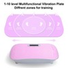TopComfy Silent Vibration Platform Exercise Trainer 10 Frequency Smart 3 Modes Weight Loss Fat Burning Unisex Home Workouts, Pink, 33.5"*20"*8" - 2 of 4