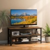 Tangkula 3-tier TV Stand for TVs up to 50 Inches w/ Power Outlets USB Ports Shelves - 4 of 4