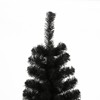 Resenkos 7.5FT Black Slim Artificial Christmas Tree Includes Foldable Metal Stand - 2 of 4