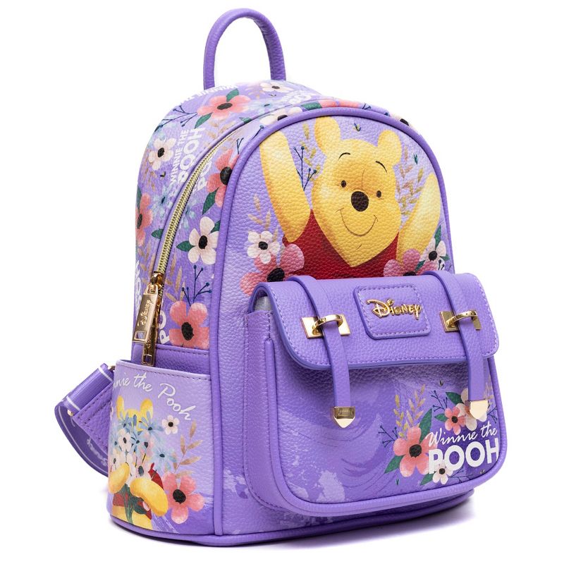 Winnie the Pooh - Winnie + Friends WondaPop 11" Vegan Leather Fashion Mini Backpack, 4 of 7