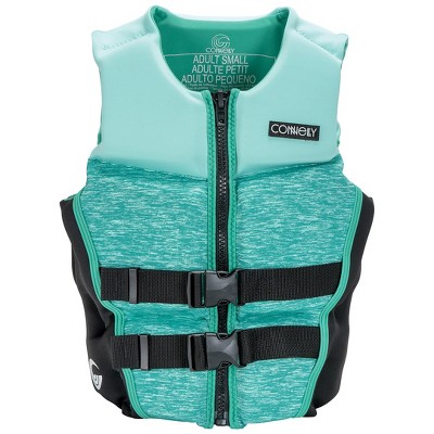 Connelly Classic NEO Neoprene Womens Large Boating Water Sport Fishing Life Jacket Vest PFD, Green