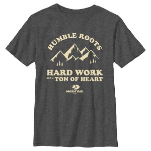 Boy's Mossy Oak Humble Roots Hard Work and a Ton of Heart T-Shirt - 1 of 4