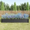 7.6x3.7x0.98ftRaised Garden Bed Kit - Metal Raised Bed Garden,Black - 2 of 4