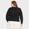 Women's Openwork V-Neck Pullover Sweater - Universal Thread™ - 2 of 3