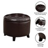 Designs4Comfort Round Storage Ottoman - Breighton Home - 4 of 4