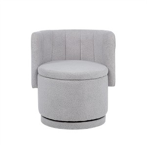 XINGHANZHENXUAN 360 Degree Swivel Back Sofa Chair with Storage Space, Suitable for Bedroom and Living Room - 1 of 4