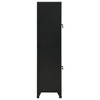 VidaXL Locker Cabinet Black 15 in.x17.7 in.x70.9 in. Steel - 4 of 4