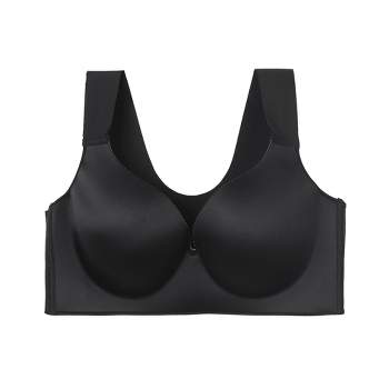 Collections Etc Seamless Lace Butterfly Racerback Bra X-large Black Full  Coverage Bras : Target