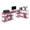 Breighton Home Designs2Go No Tools Desk Printer Stand and Console Table Set - 3 of 4