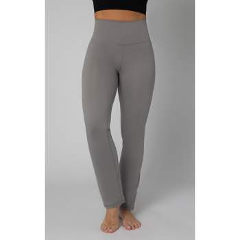 Yogalicious Lux Willow Crossover Waist Flare Leggings, NWT, Gray