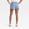 Women's USA Gingham Graphic Boxer Shorts - Blue - 2 of 3
