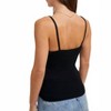 Women's V-neck Ribbed Knit Tank Top - BluIvy - 2 of 4