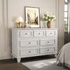 7 Drawer Dresser for Bedroom, Chest of Drawers with Deep Drawers, Closet Dressers with Metal Handle, Thickened Desktop - 4 of 4