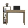 SEVOBAL Desks Writing Desk Spacious Surface Durable Materials Versatile Use Four Shelves Adjustable Shelves for Home, Oak, 15.7"*43.3"*90" - 4 of 4