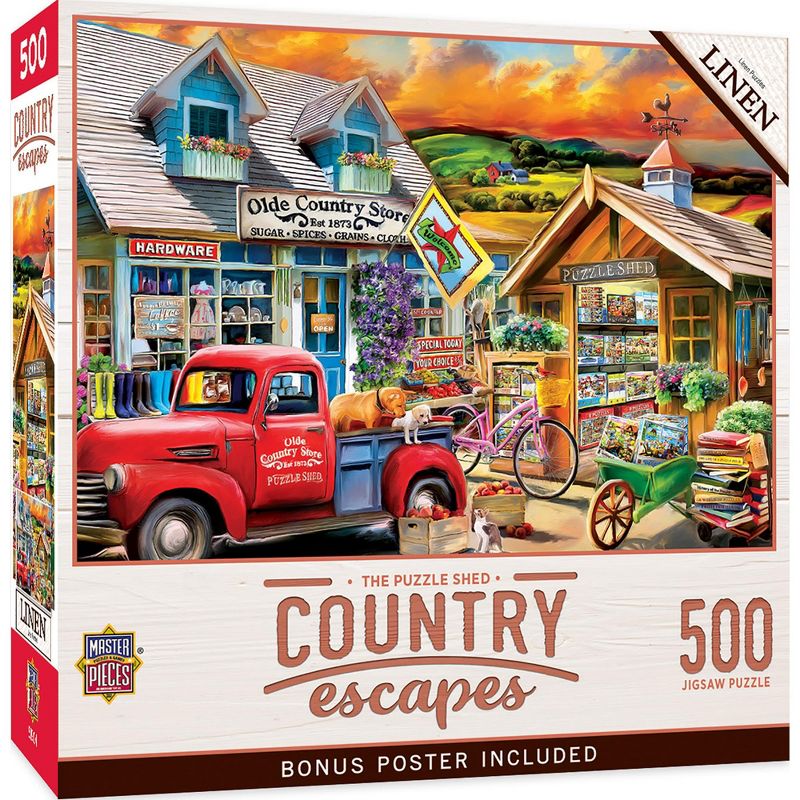 MasterPieces Country Escapes - The Puzzle Shed 500 Piece Jigsaw Puzzle, 1 of 8