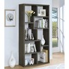 Vynxaria Weathered Gray 8-Shelf Utility Storage Shelves Bookcase - 2 of 4
