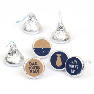 Big Dot of Happiness My Dad is Rad - Father's Day Round Candy Sticker Favors - Labels Fits Chocolate Candy (1 Sheet of 108) - 1 of 4