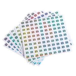 Unique Bargains Office Home Warehouse Self-Adhesive Reflective Sticker 10 Sheets - 1 of 4