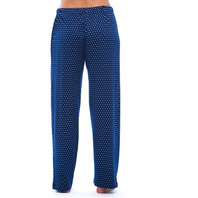XL Blue Polka Dot Jersey Pajama Pants