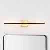 28" Makena Dimmable Integrated LED Modern Metal Wall Sconce Oil Rubbed Bronze/Brass Gold - JONATHAN Y - image 4 of 4