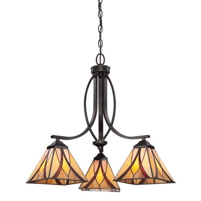 Quoizel Lighting Asheville 3 - Light Pendant in  Valiant Bronze