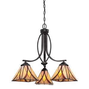 Quoizel Lighting Asheville 3 - Light Pendant in  Valiant Bronze - 1 of 4
