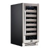 Whynter Elite 33 Bottle Seamless Stainless Steel Door Single Zone Built-in Wine Refrigerator - 2 of 3