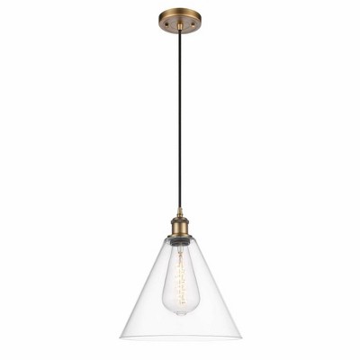 Berkshire - 1 Light Cord Hung Mini Pendant In Industrial Style-14.75 Inches Tall and 12 Inches Wide