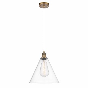Berkshire - 1 Light Cord Hung Mini Pendant In Industrial Style-14.75 Inches Tall and 12 Inches Wide - 1 of 1