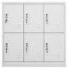 vidaXL Locker Cabinet Light grey Steel Medium Durable Locker Cabinet - 2 of 4