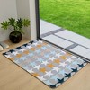 VECELO Front Door Mat Welcome Mat, Absorbent Muddy Kitchen Rugs, Non-Slip Rubber Backing Doormat - 2 of 4