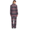 Ashford & Brooks Women's Minky Micro Fleece Button Up Pajama Set - 3 of 4