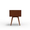 Alpine Furniture,Flynn Small Nightstand, Acorn & White - 3 of 4