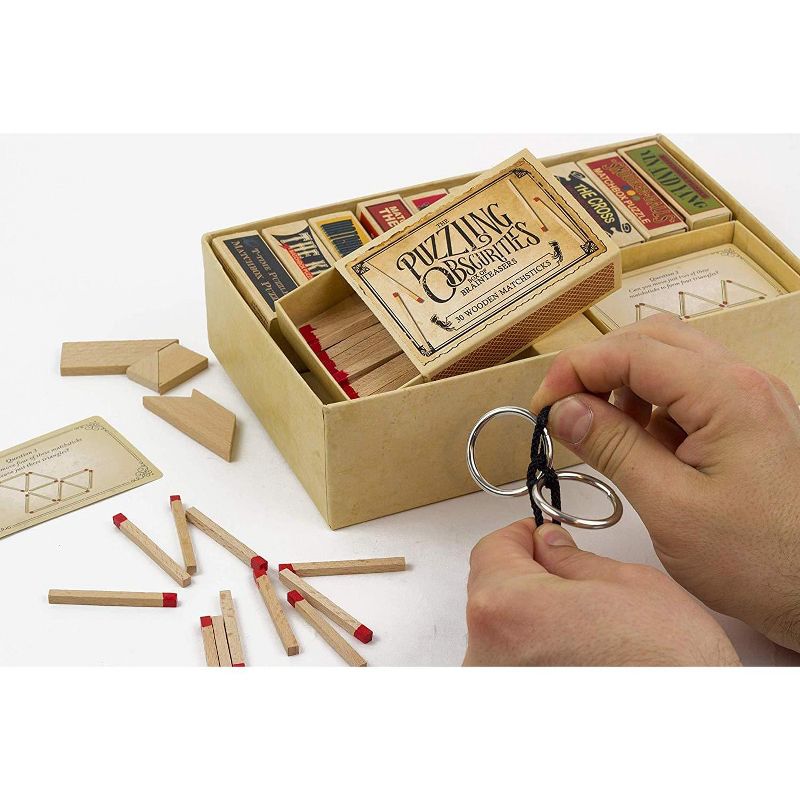 Professor Puzzle The Obscurities 10 Matchbox Puzzles & 50 Challenges Box of Brain Teasers, 2 of 5