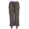 Women's Plus Size Printed Palazzo Pants - White Mark - 2 of 4