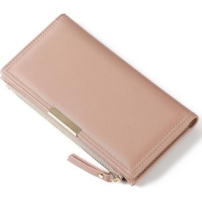 FATMOON Women’s Wallet - RFID Blocking Large Capacity PU Leather Purse  with Zipper Pocket, Card Slots for Everyday Use, Travel & Business