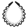 Unique Bargains Women's Rhombus Style Anti-Slip Toothed Hairband Black 1 Pc - 4 of 4