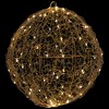 Northlight LED Lighted Twinkle Wire Ball Outdoor Christmas Decoration - 12" - Gold - 2 of 4
