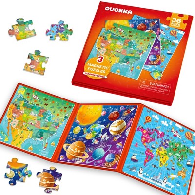 QUOKKA Magnetic Puzzle Book for Toddlers 3-5